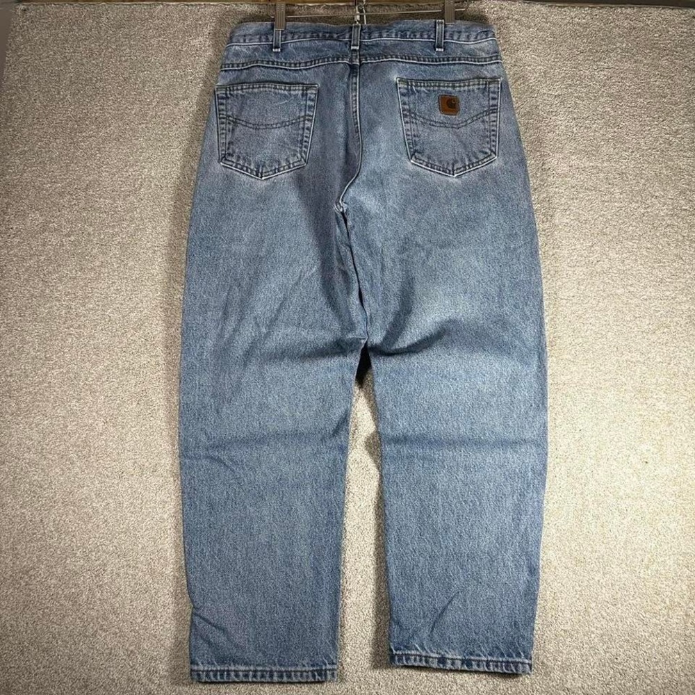 Vintage Carhartt light wash baggy relaxed fit denim jeans pants